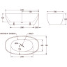 Акриловая ванна BELBAGNO BB81-1500-W0