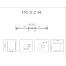 Душевая дверь 60 см BELBAGNO UNO-B-2-60-P-Cr