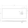 Душевой поддон из искусственного мрамора BELBAGNO TRAY-MR-UNO-AH-170/70-35-W-NO
