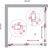 Душевой уголок BELBAGNO LUCE-A-2-90-C-NERO