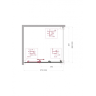 Душевой уголок BELBAGNO UNO-195-AHF-31-100/90-C-IN