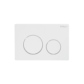 Кнопка смыва BELBAGNO BB-03C-BL белый глянец