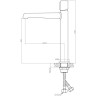 Смеситель для раковины BELBAGNO UNO UNO-LMC-ORO-W0