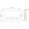 Смывная клавиша BELBAGNO MARMI BB009-MR-BIANCO