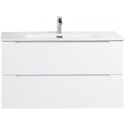 Тумба Bianco Lucido 100 см BELBAGNO ETNA ETNA100BL-KEPMGL-1084-SET