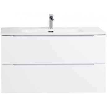Тумба Bianco Lucido 100 см BELBAGNO ETNA ETNA100BL-KEPMGL-1346-SET